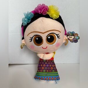 Frida Kahlo Plush Doll – “Amparin” Fan #1 – Colorful Mexican Folk Art Style
